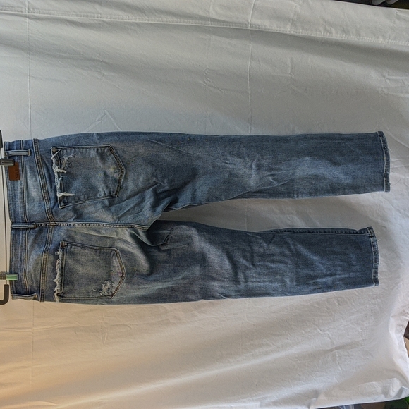 Judy Blue paint splattered distressed 16w jeans boyfriend - Picture 2 of 7